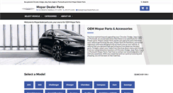 Desktop Screenshot of mopardealerparts.com